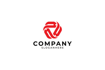 Letter V Shield Logo