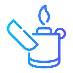 Obraz premium lighter Line Gradient Icon