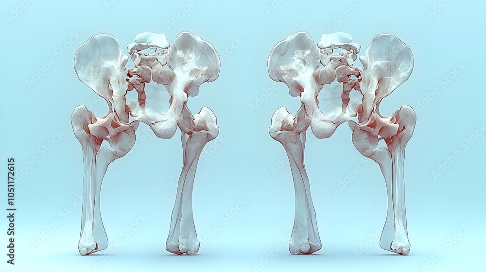 Poster detailed x ray scan showing detection of bone fracture on clean white background in flat minimalist 