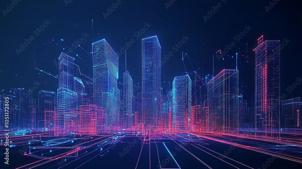 Poster modern skyscraper buildings with a white background showcasing urban architecture in a white backgro