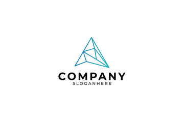 Letter A Triangle Logo