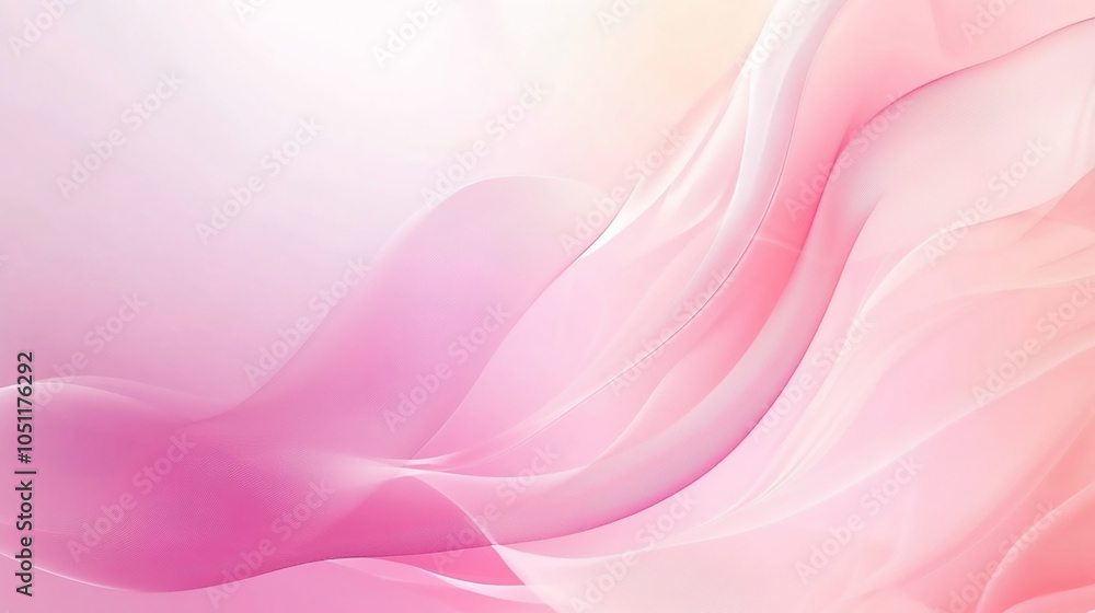 Poster a stunning pastel pink background with wavy lines in white creating a subtle gradient effect. the li