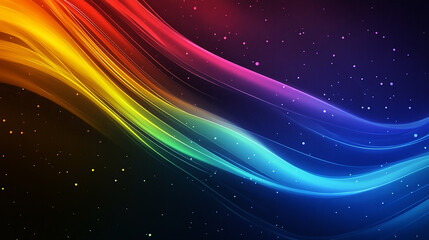 Fototapeta premium Abstract background with glowing lines, blue pink and yellow abstract background with circles, abstract background with glowing circles, Abstract blue background with colorful glowing lines forming 