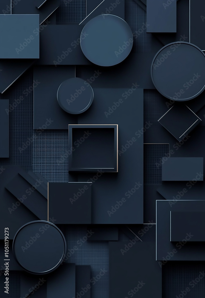 Poster elegant black and gold abstract background with floating particles and geometric patterns a luxuriou