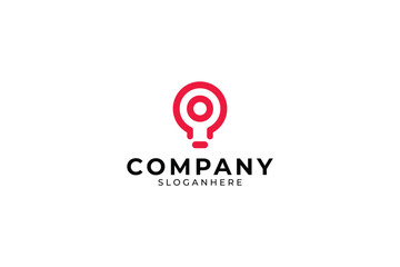 Fototapeta premium Lamp Logo