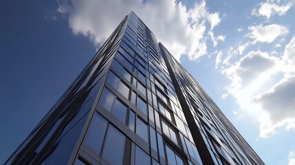 Modern cityscape reflected in glass windows at sunset  High-Altitude Image of a Modern Urban Area with Tall Buildings and Roads  

