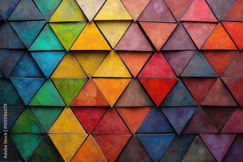 Poster a colorful geometric abstract background. perfect for design projects needing a creative and texture