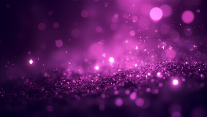 Obraz premium Purple Glitter With Sparkle Of Lights And Stars purple tone blur bokeh light