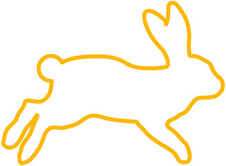 Rabbit silhouette, Rabbit icon