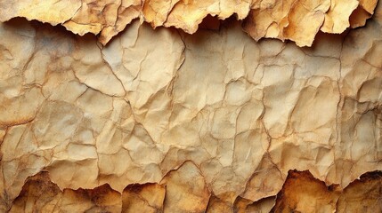Fototapeta premium A textured background of crumpled paper with a rustic feel. This image can be used for digital backgrounds, website design, or graphic design projects.