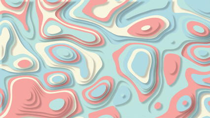 Multicolor Paper cut background. Trendy 3D design stock illustration