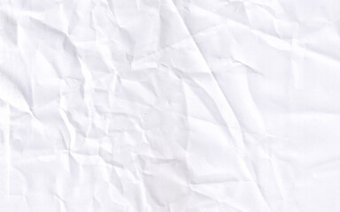 White Crumpled Paper Texture, Abstract Backdrop from Crumpled White Paper stock photo