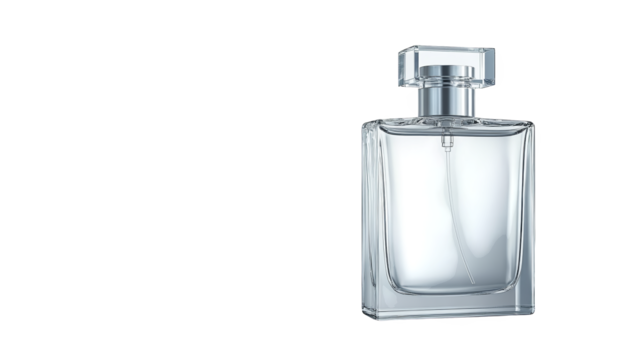 Perfume bottle photography with an artistic and modern flair on a colorful background