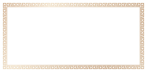 rectangle framed chinese ornament decorative elegant element golden colors isolated white backgrounds for design frame for your text or image, borders divider, labels, certificate completion