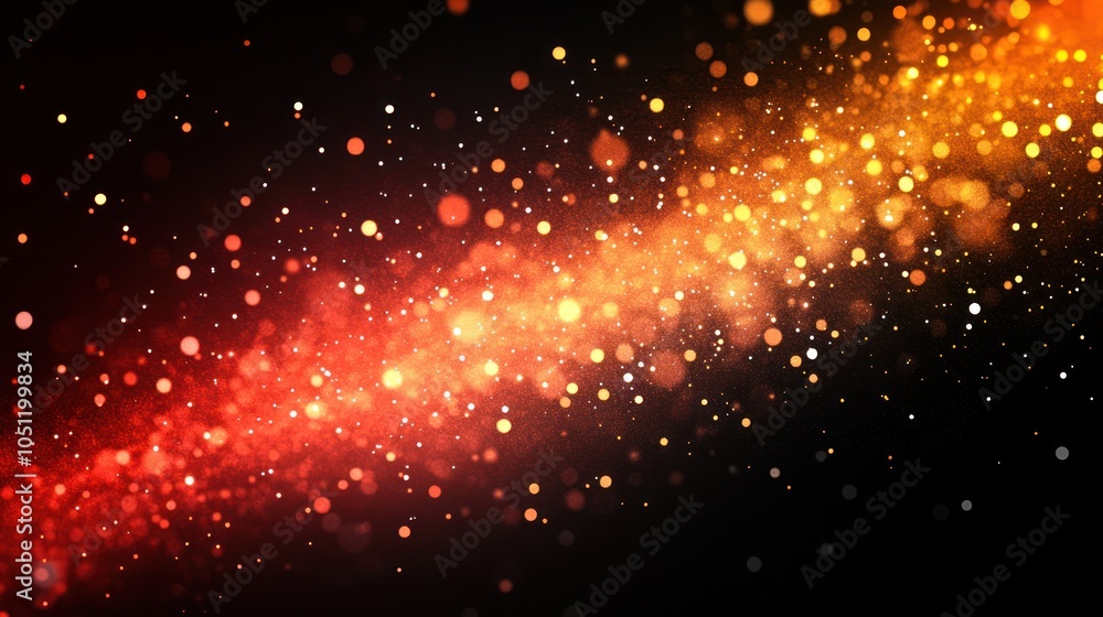 Poster mesmerizing color gradient background that smoothly transitions from bold red to radiant orange,