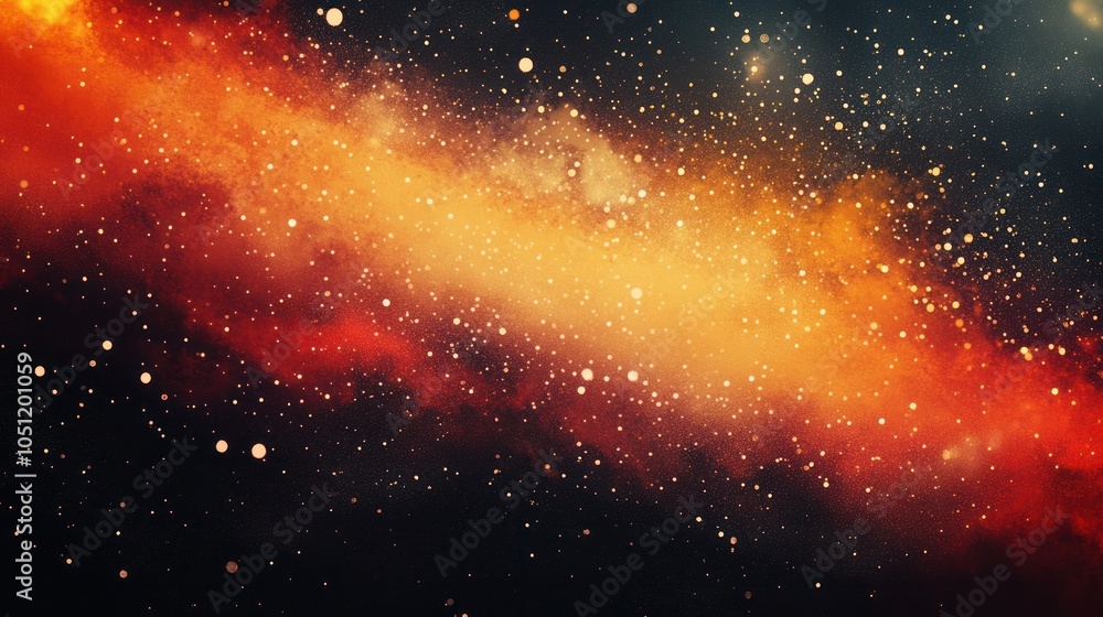 Poster mesmerizing color gradient background that smoothly transitions from bold red to radiant orange,