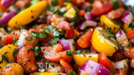 Vibrant Eastern Food Plating with Natural Lighting