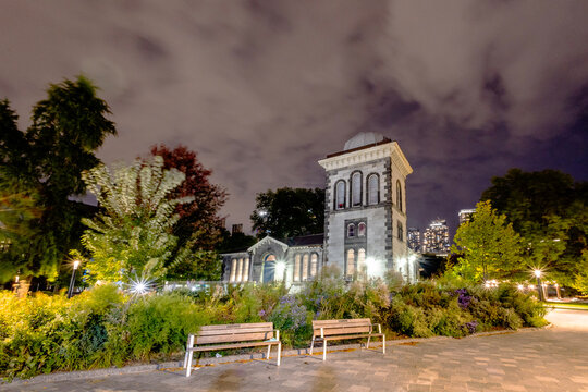 University of Toronto campus at night