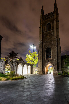 University of Toronto campus at night