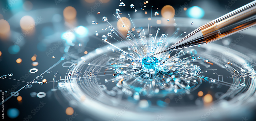 Poster inspiring fusion of artistic blueprints and precision engineering a closeup of a dynamic ink splash 