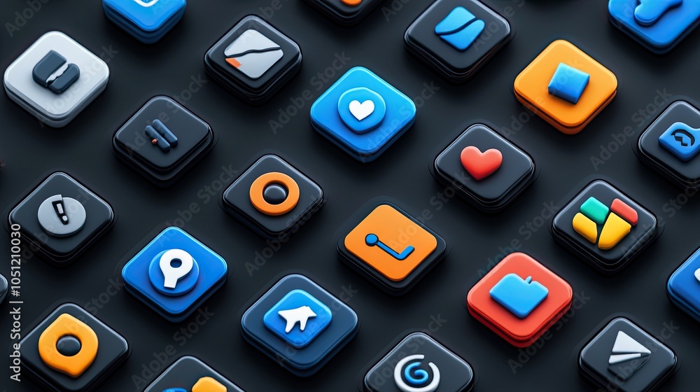 Poster minimalist set of group icons in blue and grey on white background, featuring clean lines and simple