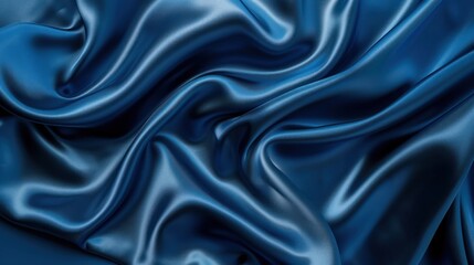 Obraz premium Abstract Blue Satin Fabric Texture