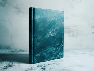 Blank book cover mockup on a white background, ideal for presenting book designs or eBook covers