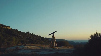 Outdoor Stargazing Telescope: Exploration and Discovery