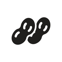 Peanut icon on white background