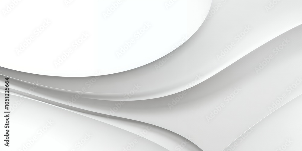 Canvas Prints Abstract white curves design background.