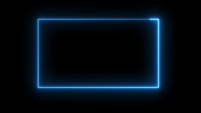 Abstract neon Blue color moving seamless art loop background abstract motion screen background animated box shapes. Loop lines colorful design, looped animation. Blue color light 4k glowing line,
