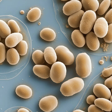 Acinetobacter baumannii Bacteria Illustration &ndash; Detailed Scientific Visualization of Antibiotic-Resistant Bacterium with Realistic Cellular Features
