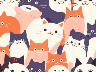 Cute Cats Illustration