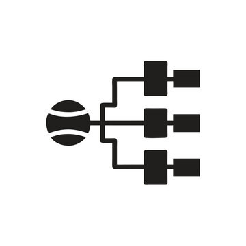 tennis ball bracket diagram black clip art preview