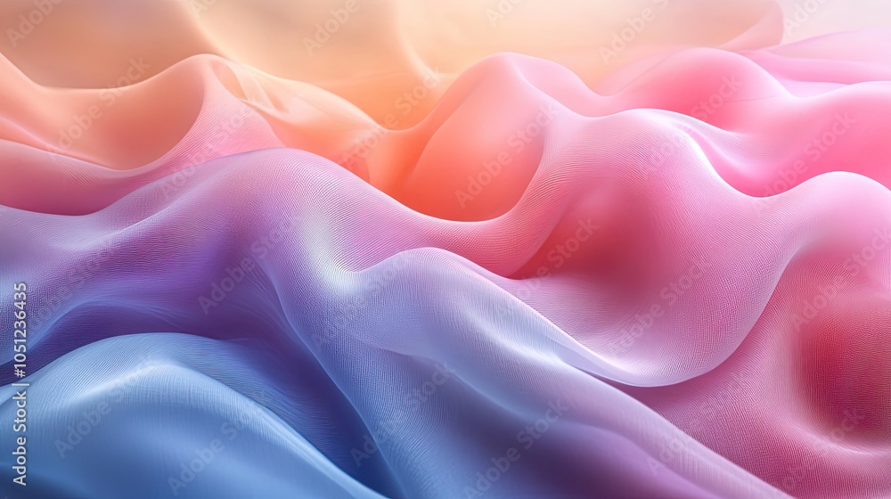 Poster soft, pastel wave background with plenty of space for text, perfect for light design concepts.image