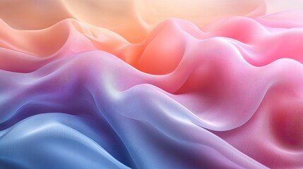 Obraz premium soft, pastel wave background with plenty of space for text, perfect for light design concepts.image