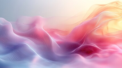 Obraz premium soft, pastel wave background with plenty of space for text, perfect for light design concepts.