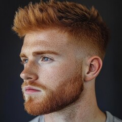 Obraz premium Man with Beard Close Up