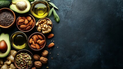 Space available for personalizing design with healthy fat options.