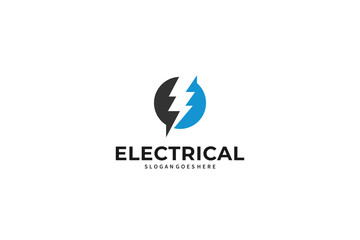 Fototapeta premium Electric logo