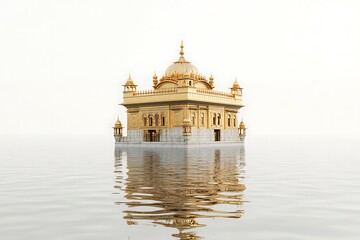 Obraz premium Beautiful view of Golden temple in Amritsar.