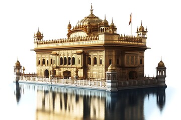 Fototapeta premium Beautiful view of Golden temple in Amritsar.