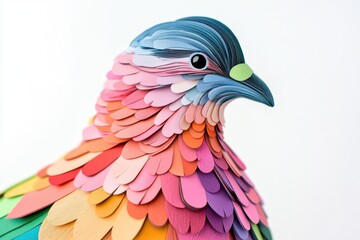 Fototapeta premium Colorful Paper Bird