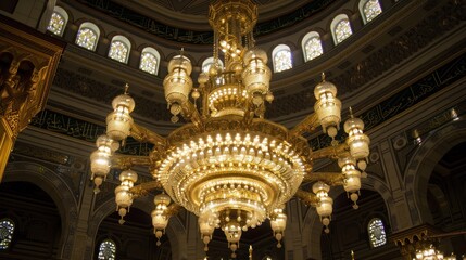 Obraz premium Grand Chandelier in a Mosque