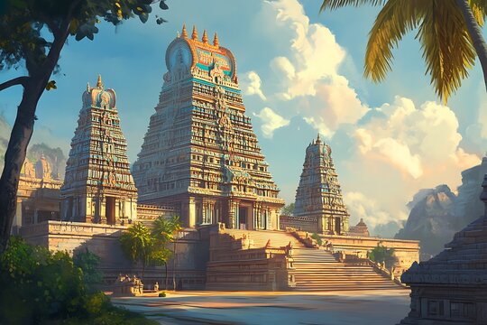 Hindu Narasimha temple located in the Visakhapatnam City suburb of Simhachalam in Andhra Pradesh, South India