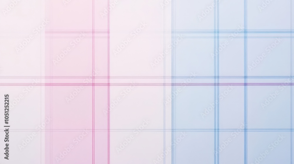 Poster a minimalist background composed of simple lines creating a grid pattern in soft pastel colors.