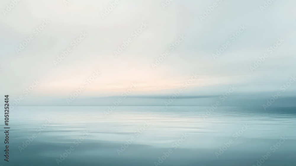 Poster a minimalist background depicting a soft cloudscape in muted colors.