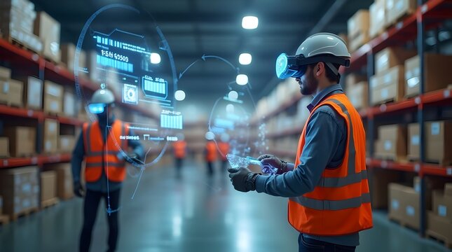 Augmented Reality-Powered Smart Warehouse for Optimized Package Picking and Delivery in a Future Supply Chain System, Smart warehouse management system using augmented reality technology to identify