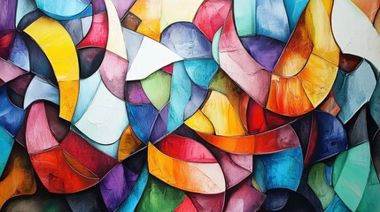 Abstract shapes break free from traditional representations, allowing for creative expression and interpretation.