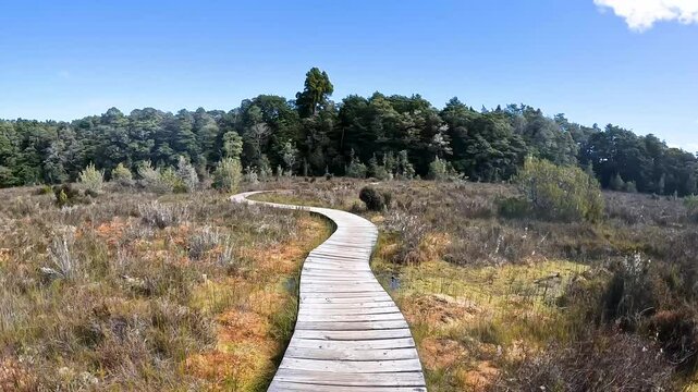 Wetlands of Fiordland : A Scenic Hike Along the Kepler Track Boardwalk in New Zealand
